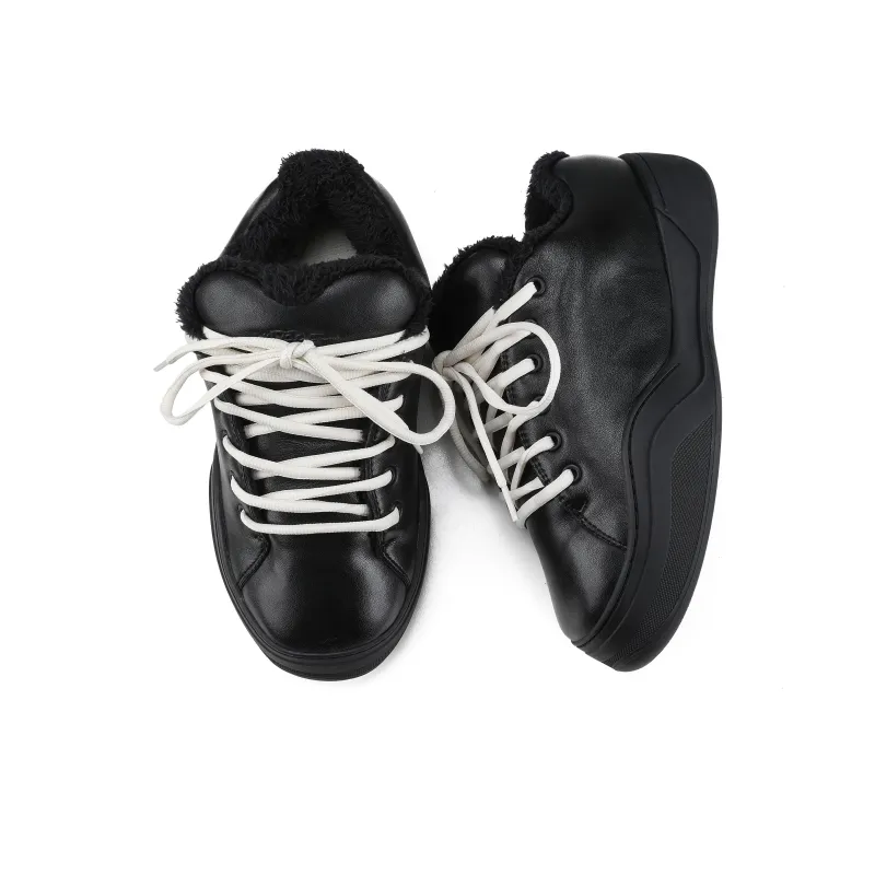 HANQIAORIJI Broken Cocoon Series Puffy Shoes Low Top Casual Shoes Unisex-26