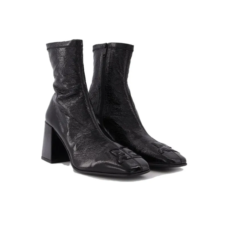 COURREGES Appliqué-logo Sock-style Ankle Boots Women's-2