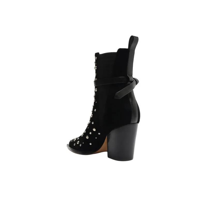 Schutz Kelsey Chelsea Boots 8.3cm Women's Black-3