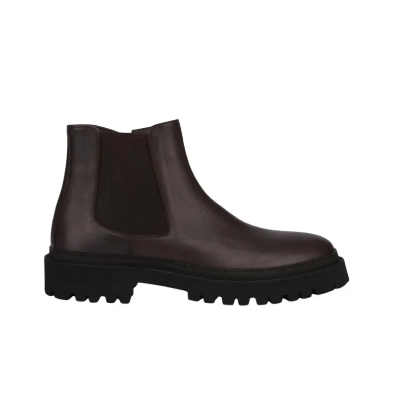 Pollini Ankle Boots 3.5cm Men's Dark Brown-1