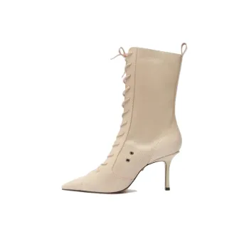 Schutz Balboa Ankle Boots 8cm Women's White