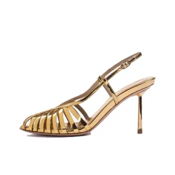 Le Silla Cage 110mm Metallic Sandals