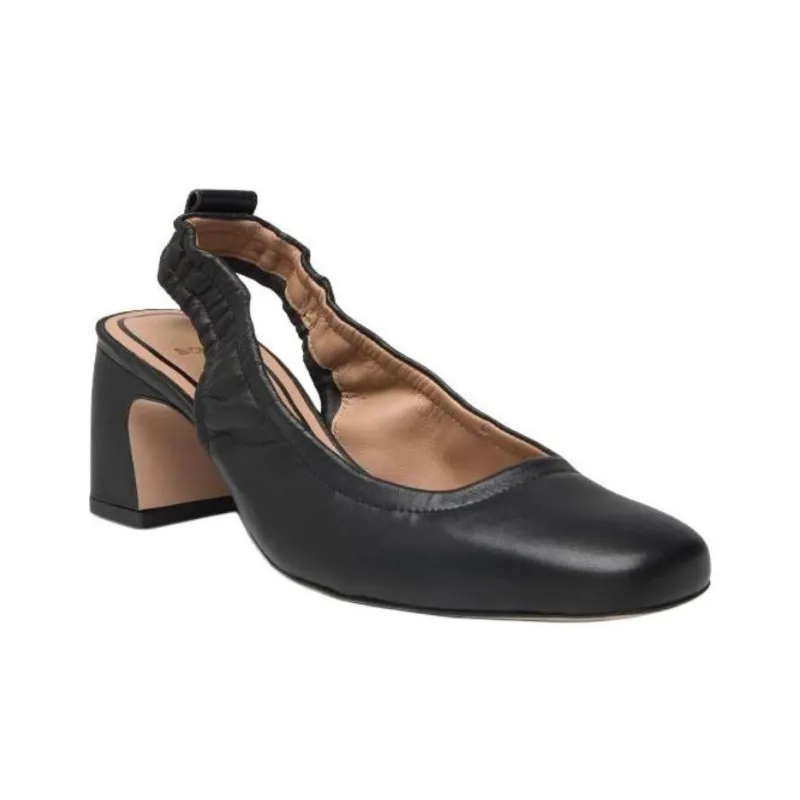 HUGO BOSS Chunky Heel High Heels 6cm Women's Black-1