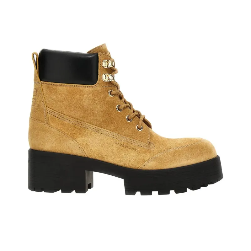GIVENCHY Ankle Boots 5.5cm Women's Brown-1