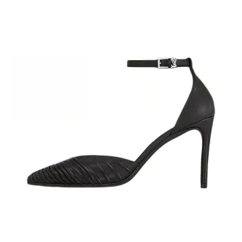 LOUIS VUITTON Slim Heel High Heels 9cm Women's Black