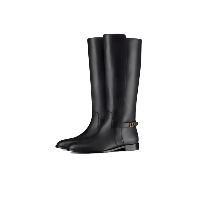 DIOR Empreinte Knee high Boots Women's Black-2