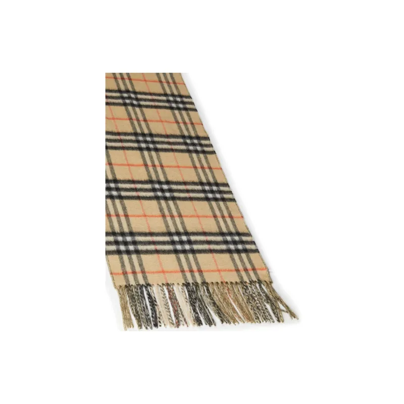 Burberry Badge Vintage Checked Fringed Scarf-3