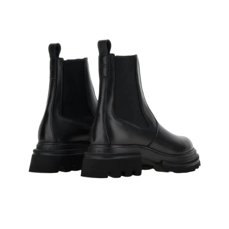 HOGAN H674 Short Chelsea Boots 5.5cm Women's Black-2