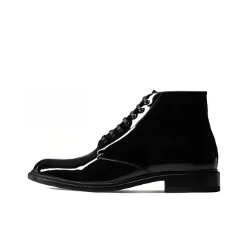 SAINT LAURENT Vaughn Ankle Leather Boots