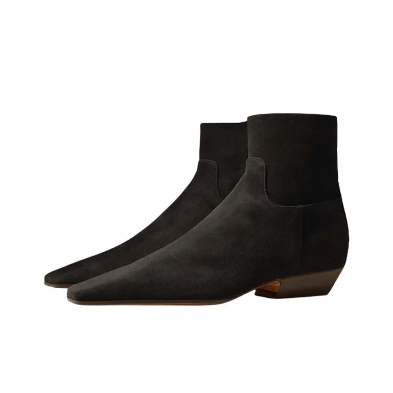 KHAITE Marfa Ankle Boots 3.5cm Women's Taupe-2