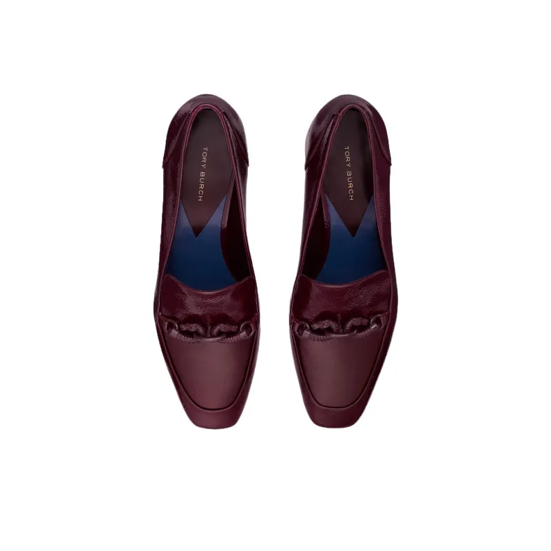 TORY BURCH Jessa Chunky Heel High Heels 4.5cm Women's Dark Red-3
