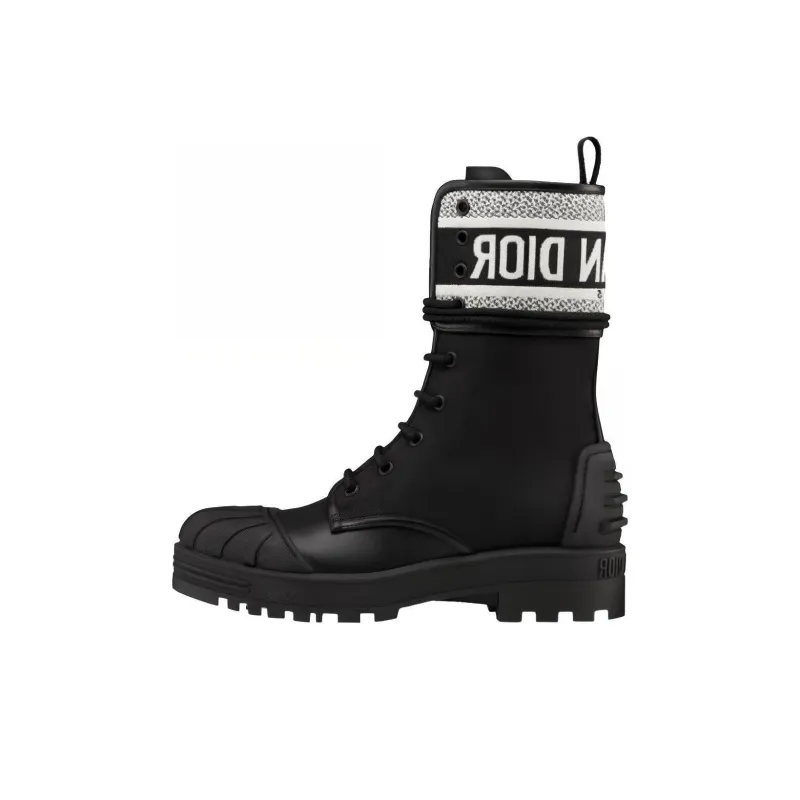 DIOR Women's D-Major Ankle Boot 'Black White'-0