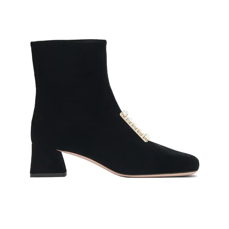 Roger Vivier Ankle Boots Women's High Top Black-1