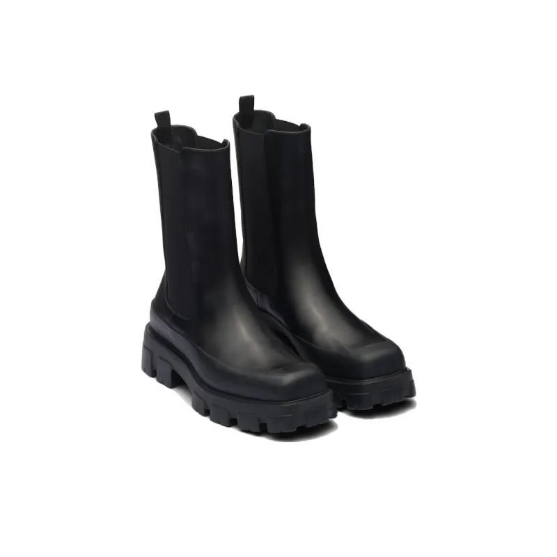 PRADA Crew Chelsea Boots Men's Black-2