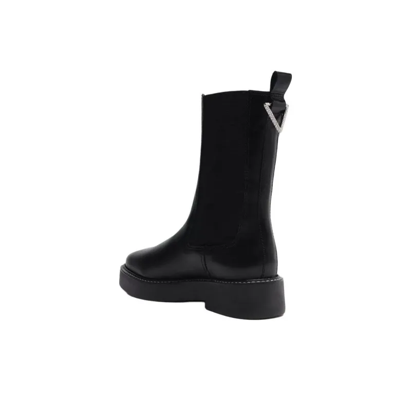 Schutz Short Chelsea Boots 4cm Women's Black-3