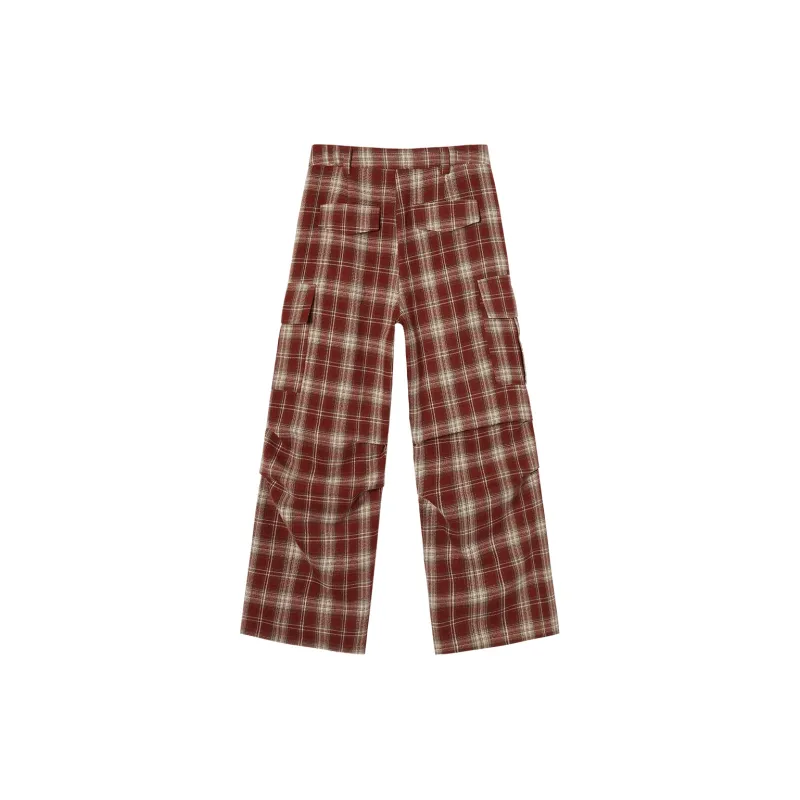 Mmlg Casual Pants Unisex Redmi Plaid-1