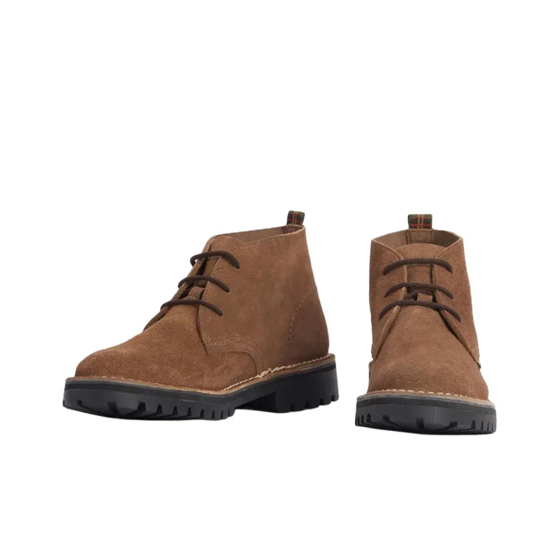 BARBOUR Hobart Chukka Ankle Boots Men's Taupe-3