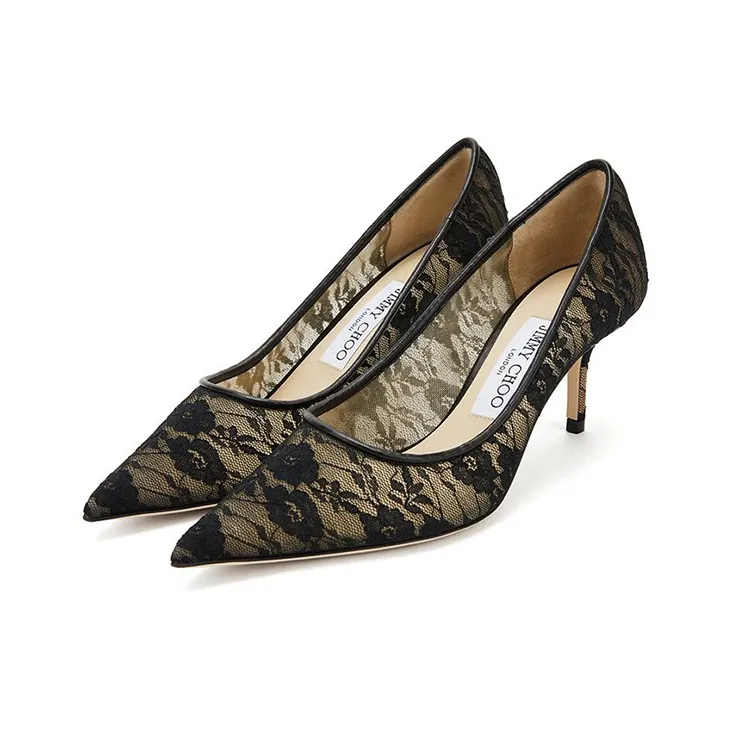 Jimmy Choo LOVE Slim Heel High Heels 6.5cm Women's Black-2