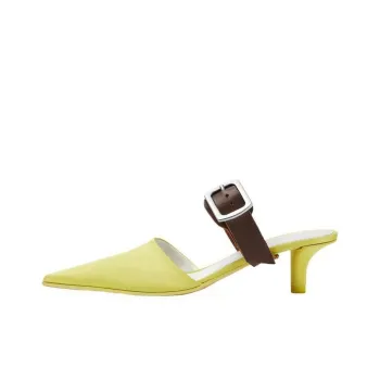 MM6 Maison Margiela Repurposed Belt 50mm Leather Mules