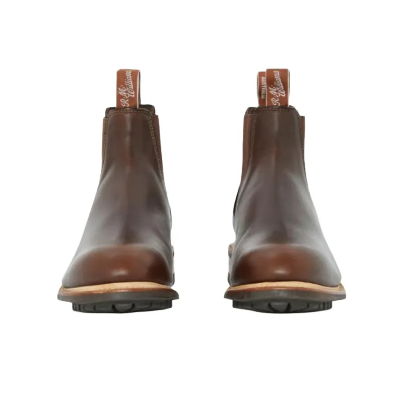 R.M.WILLIAMS Gardener Commando Short Chelsea Boots Men's Dark Brown-3