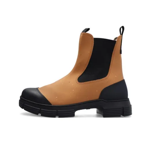 GANNI Short Chelsea Boots Women's Brown