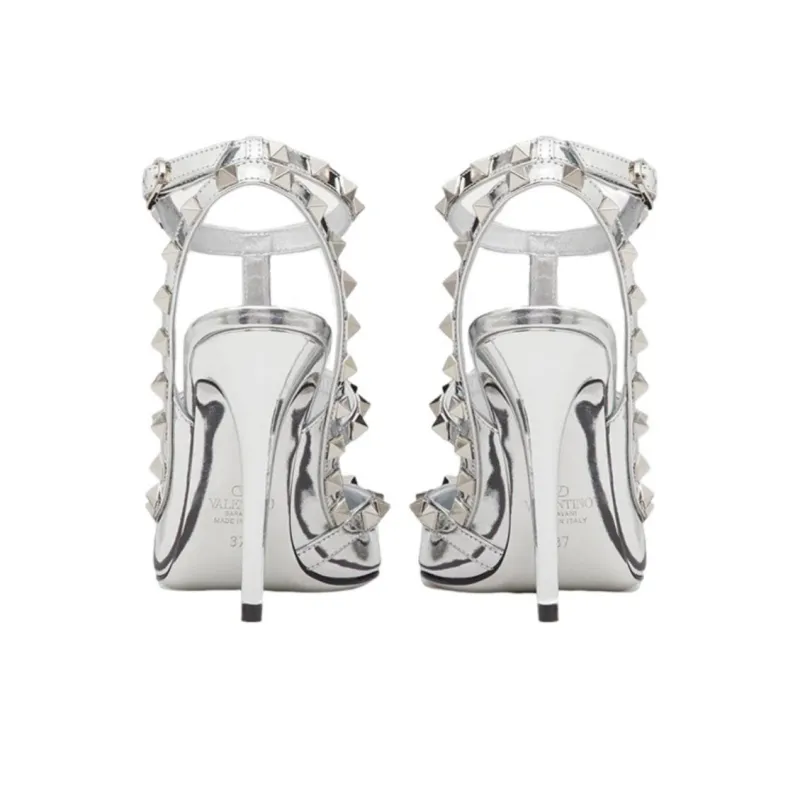 Valentino Garavani Rockstud 100mm Ankle-strap Pumps-4