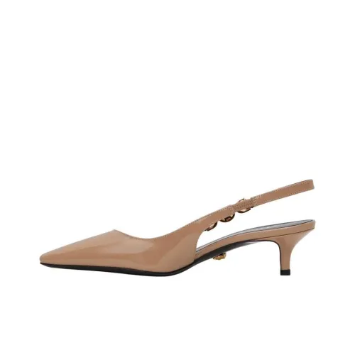 VERSACE Slim Heel High Heels 3.8cm Women's Umber