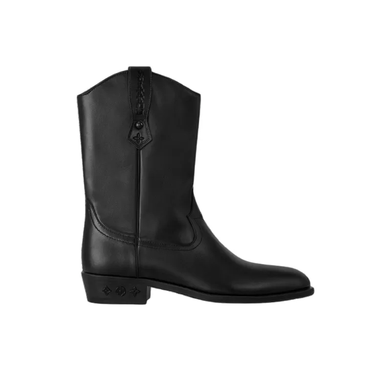 LOUIS VUITTON Rider Ankle Boots Men's Black-1