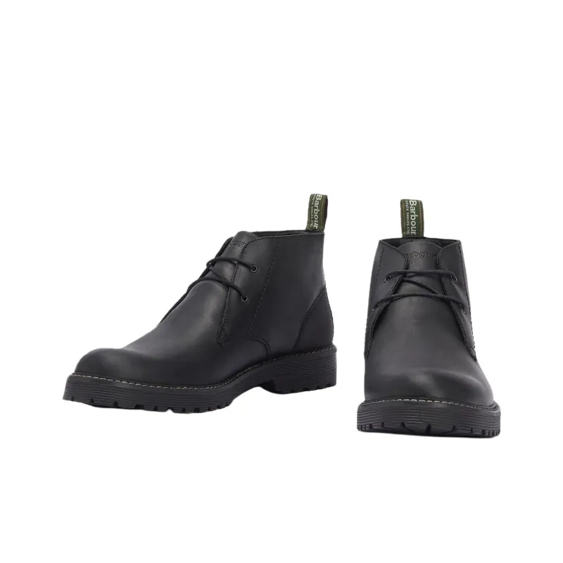 BARBOUR Chukka Ankle Boots Men's Pitch Black-3