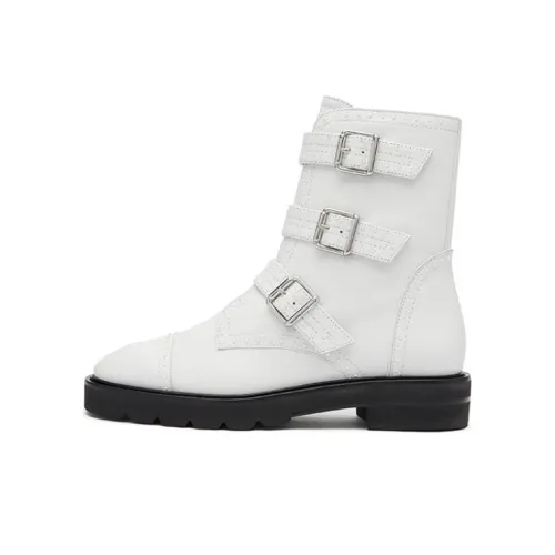 Stuart Weitzman/SW Ankle Boots Women's White