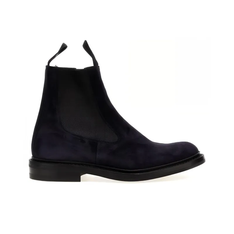 Tricker's Henry Ankle-Length Chelsea Boots Men's Marine Blue-1