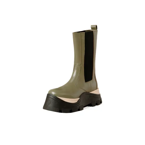 ALOHAS Crew Chelsea boots Silver Women's Green