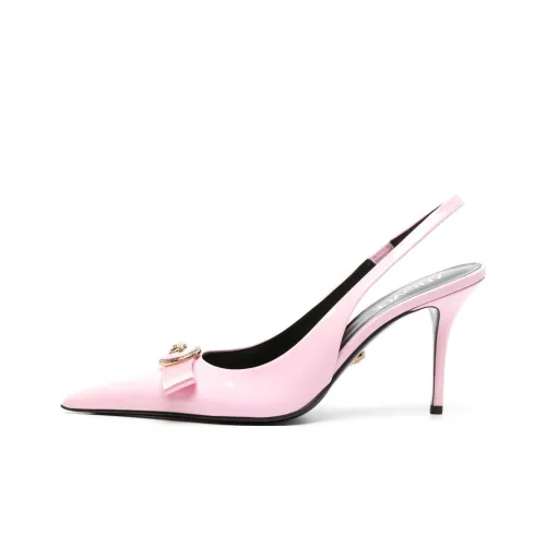 VERSACE Gianni Ribbon 85mm Leather Pumps