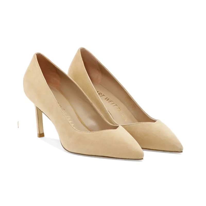 Stuart Weitzman/SW Slim Heel High Heels Women's Light Brown-2