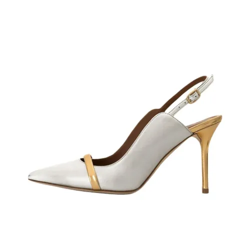 Malone Souliers Slim Heel High Heels 8.5cm Women's Silver