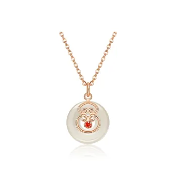 CHINA GOLD Chalcedony Necklaces Women's