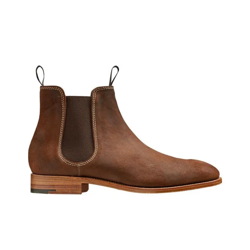 BARKER Mansfield Short Chelsea Boots Men's Brown-1