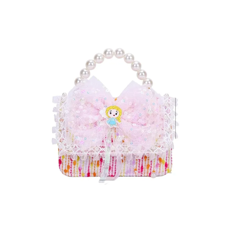 Disney Frozen Series Polyester Handbag Regular Kids' Pink/Blue-2