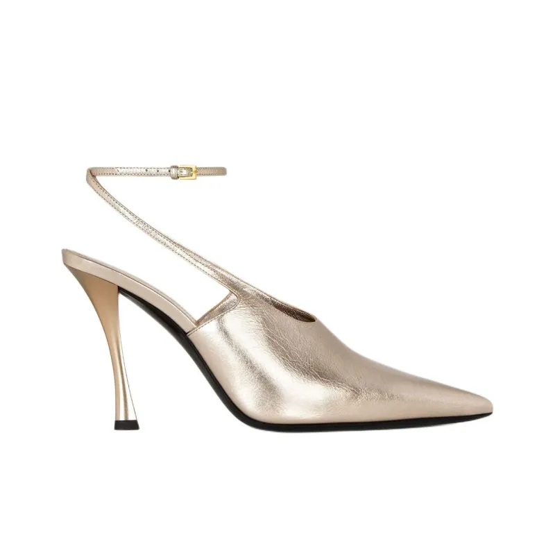 GIVENCHY Slim Heel High Heels 9.65cm Women's Dark Gold-1
