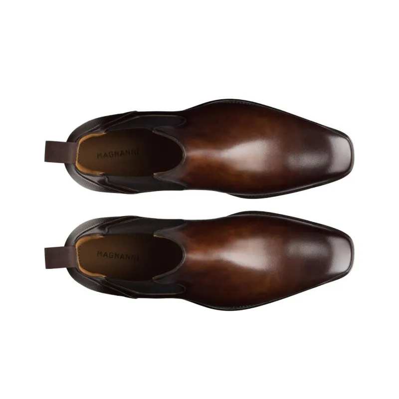 Magnanni Logan Slip Chelsea Boots Women's Brown-3