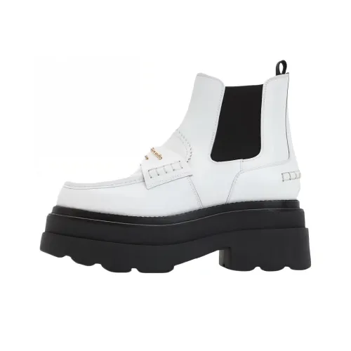 Alexander Wang Carter Short Chelsea Boots 6.5cm Women's White