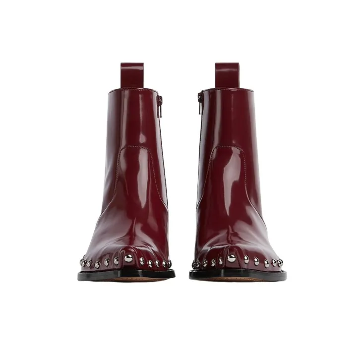 Bottega Veneta Ripley Ankle Boots Men's Red-1