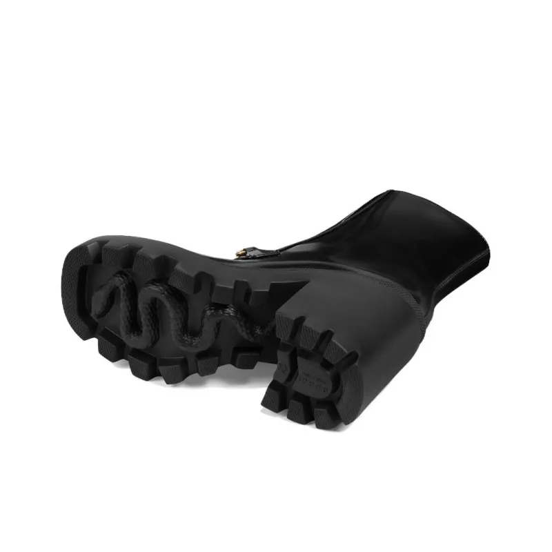 GUCCI 72mm Horsebit-detail Leather Boots-5