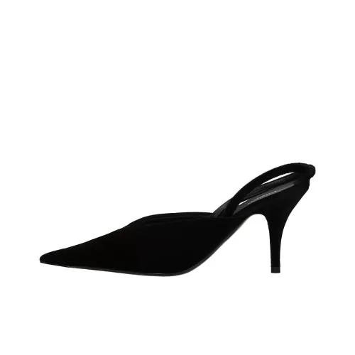 Balenciaga Wrap-toe Slippers Women's Black