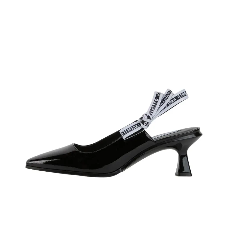 KARL LAGERFELD / Karl Lagerfeld Jeans 75mm Panache Ribbon Slingback Pumps-0