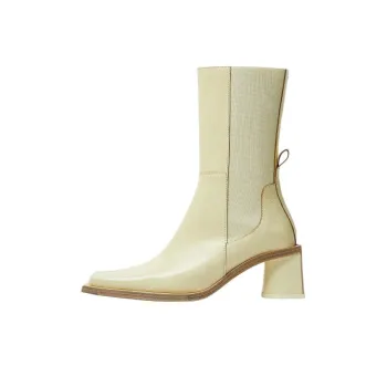 MIISTA Ankle Boots 5cm Women's Beige