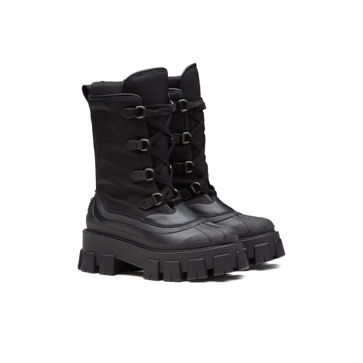 PRADA Monolith Women's Chunky Sole Boot 'Black'-2