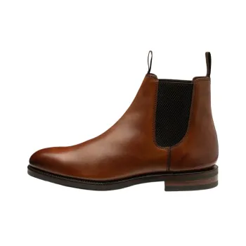 LOAKE Emsworth Short Chelsea Boots Men's Umber