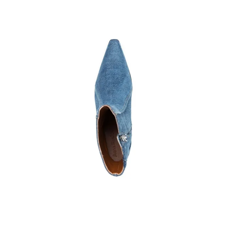 Acne Studios Ankle Boots Women's Denim Blue-4