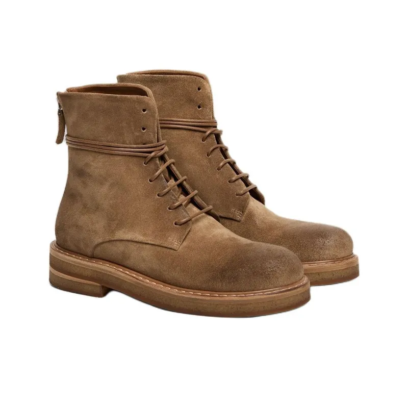Marsèll Round-Toe Lace-Up Ankle Boots Women's-3